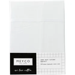 Meyco, Fixleintuch Babybett, Bettlaken Bies weiss (100 x 75 cm)