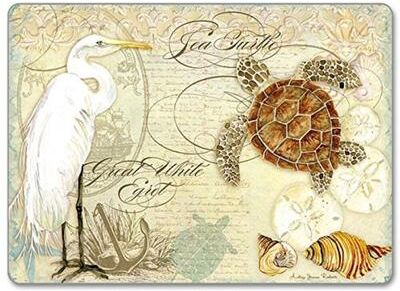 CounterArt Coastal Waterways Hardboard Placemat, Set of 2