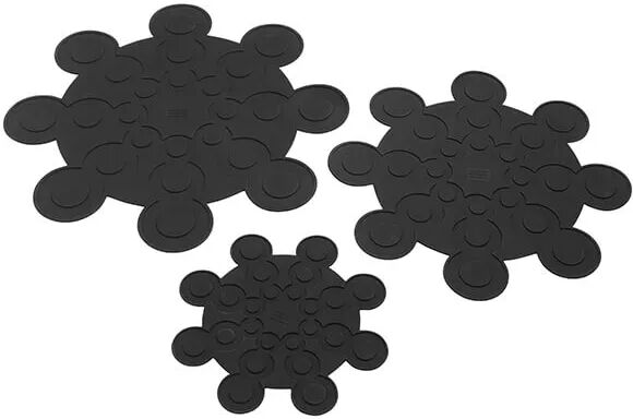 Kuhn Rikon 3 Piece Black Pan And Dish Protectors Set