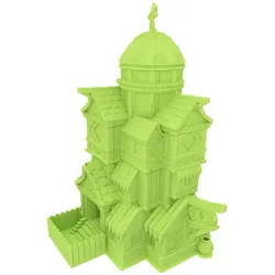 Feldherr Fates End Würfelturm Cat Folk grün, 3D gedruckt für Tabletop (Kunststoff)