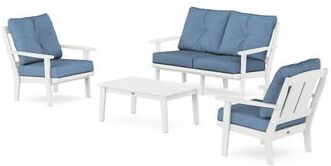POLYWOOD Mission 4-Piece Deep Seating Set with Loveseat
