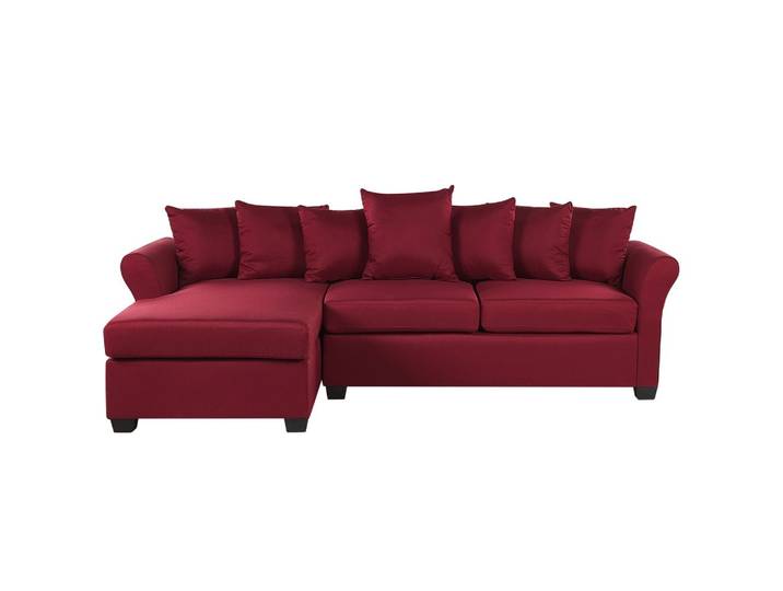 ECKSOFA Polsterbezug Dunkelrot Vikna