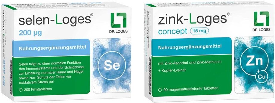 Selen-loges 200 Μg Tabletten  + Zink-loges Concept 15 Mg Tablett 1Pck