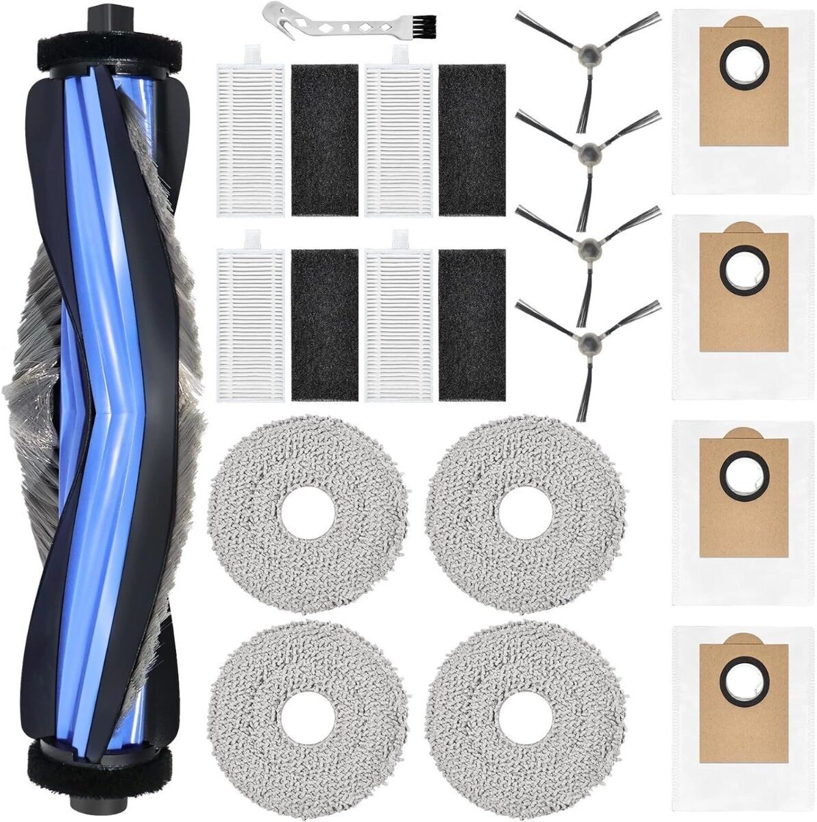 INF Ersatzteil-Kit für Saugroboter, kompatibel mit LEFANT M3 / M3 Gen2 / M3 Ultra / M3 Max – Hauptbürste, Wischpads, Filter,