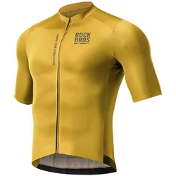 Rockbros, Herren, Velotrikot, Fahrradzubehör (M), Gelb