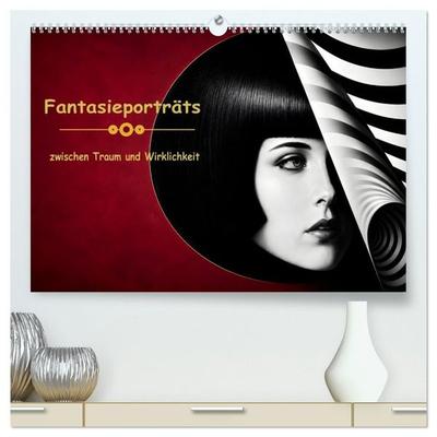 Fantasieporträts zwischen Traum und Wirklichkeit (hochwertiger Premium Wandkalender 2027 DIN A2 quer), Kunstdruck in Hochglanz