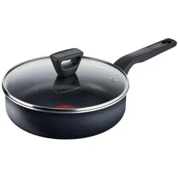 Tefal XL Force Hapjespan, Pfannenset + Topfset, Schwarz