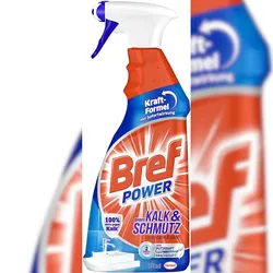 Bref Power gegen Kalk und Schmutz Kalkreiniger 750 ml Sprühflasche Reiniger