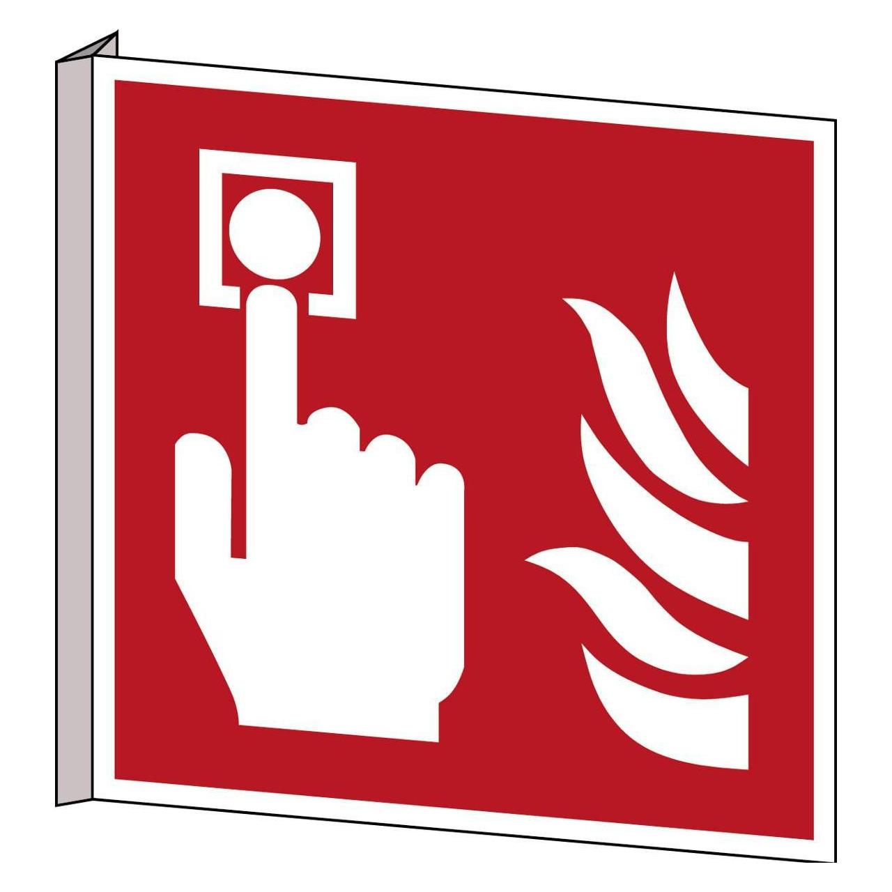 Brady ISO Safety Sign - Fire alarm (PIC F005-151X151-BIPVC-CRD/1)
