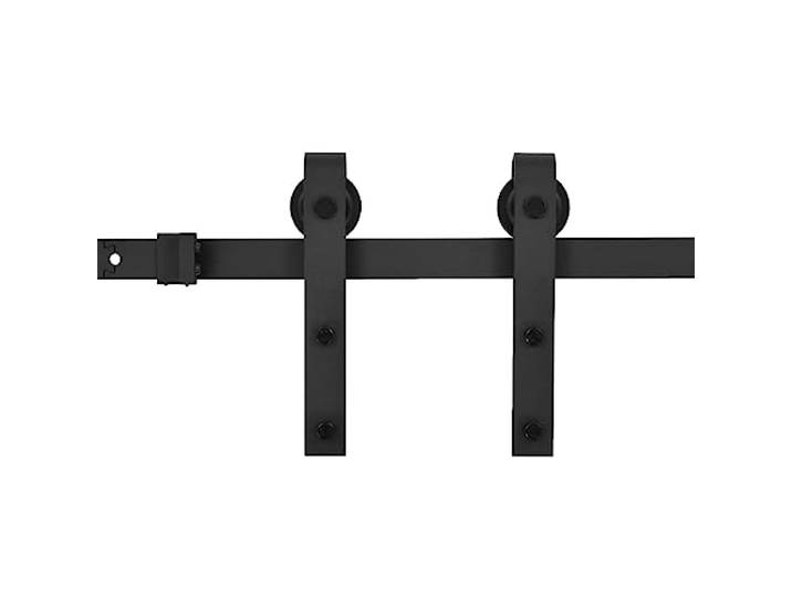 vidaXL Kit de quincaillerie de porte coulissante SKIEN 200 cm noir