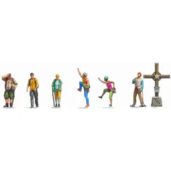 Noch N Bergwanderer mit Gipfelkreuz Fertigmodell