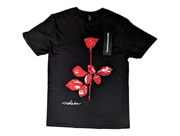 Depeche Mode T Shirt Violator Band Logo nieuw Officieel Unisex Zwart L