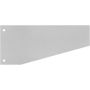 Wekre Trennstreifen Trapez, grau, 190g/m² Karton, 24 x 10,5 cm, 100 Stück