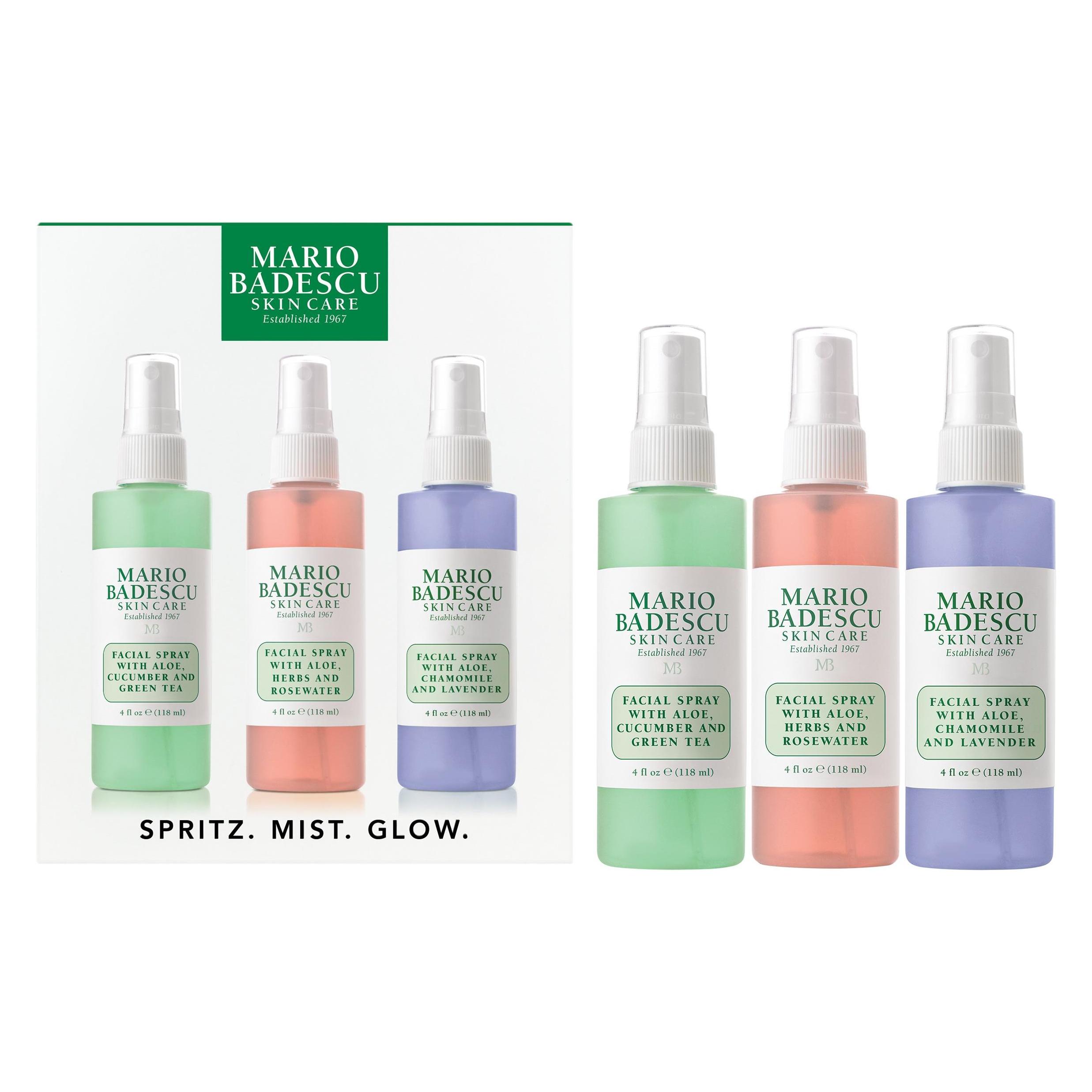 Mario Badescu NEW Spritz Mist Glow Set 4oz Women's Skincare (Gesichtspflege Set) (42761069)