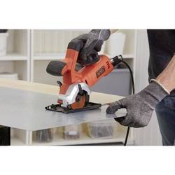 Black & Decker Handkreissäge Schnitttiefe max. (90°) 27 mm inkl. Koffer 400 W BES510K-QS