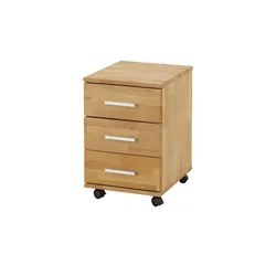 Rollcontainer  Chemnitz , holzfarben , Maße (cm): B: 35,5 H: 60 T: 46.0