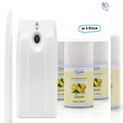 Blanc HYGIENIC SET: Duftspender Raumduft mit Tag/Nacht Modus + 3 Duftdosen