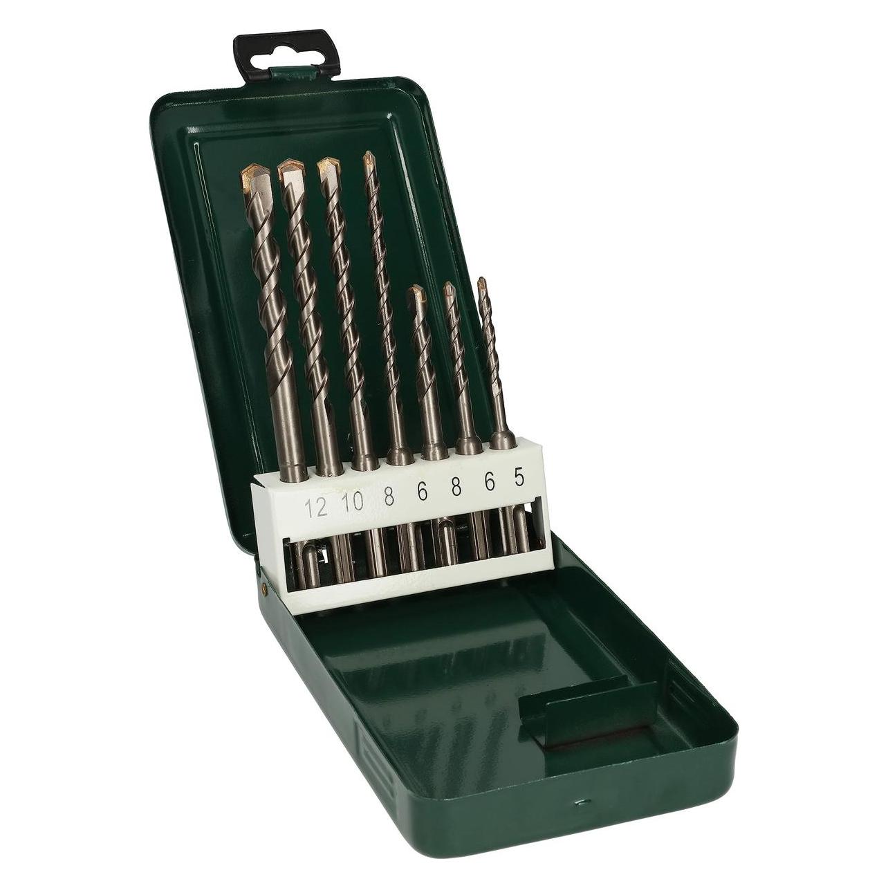 Bosch Professional Zubehör Hammerbohrer-Set SDS plus, 7-teilig (5 - 12 Millimeter) (2609255543)