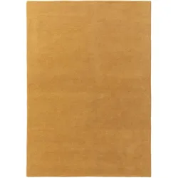 benuta Nest Wollteppich Bent Gelb 120x170 cm - Naturfaserteppich aus Wolle