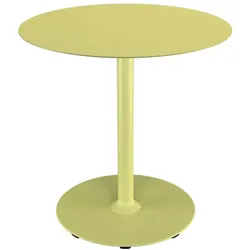 Pico Cafe-Tisch Outdoor Rund Zitronengelb Rund Ø 74 cm