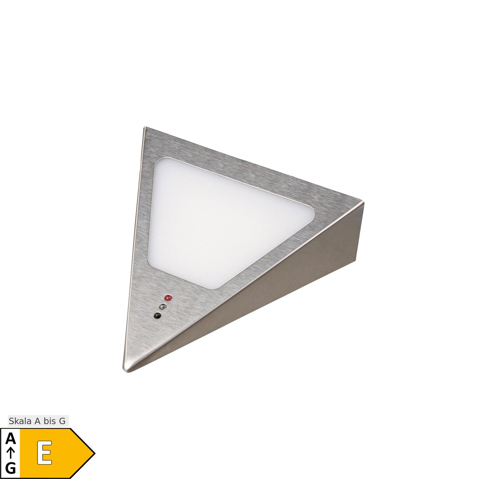 1er Set Dreiecksunterbauleuchte mit integriertem Sensor warmweiss