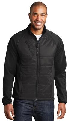 Port Authority J787 Hybrid Soft Shell Jacket in Deep Black size XS   Polyester