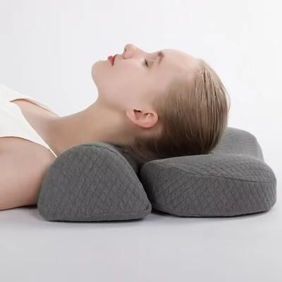 Fusion Finds Memory Foam Contour Pillow, Orthopedic Cervical Pillow For Side & Back Sleepers, Ergonomic Bed Pillow Memory Foam Contour Pillow, Orthopedic Cervical Pillow For Side & Back Sleepers, Ergonomic Bed Pillow