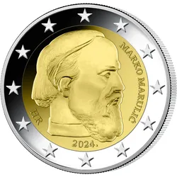 Kroatien 2024: 2 Euro Gedenkmünze Marko Marulić