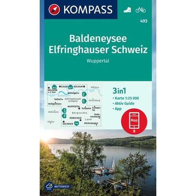 KOMPASS Wanderkarte 493 Baldeneysee, Elfringhauser Schweiz, Wuppertal 1:25.000, Sonstige von , KOMPASS Freytag & Berndt, 978-3-99121-379-6