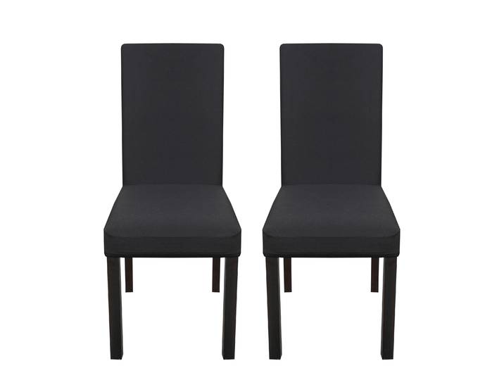 Stuhlbezug 2er Set schwarz