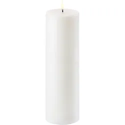 Uyuni LED Stumpenkerze 7,8x25cm nordic white