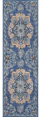 Momeni Ibiza Hand-tufted Traditional Medallion Wool Area Rug.