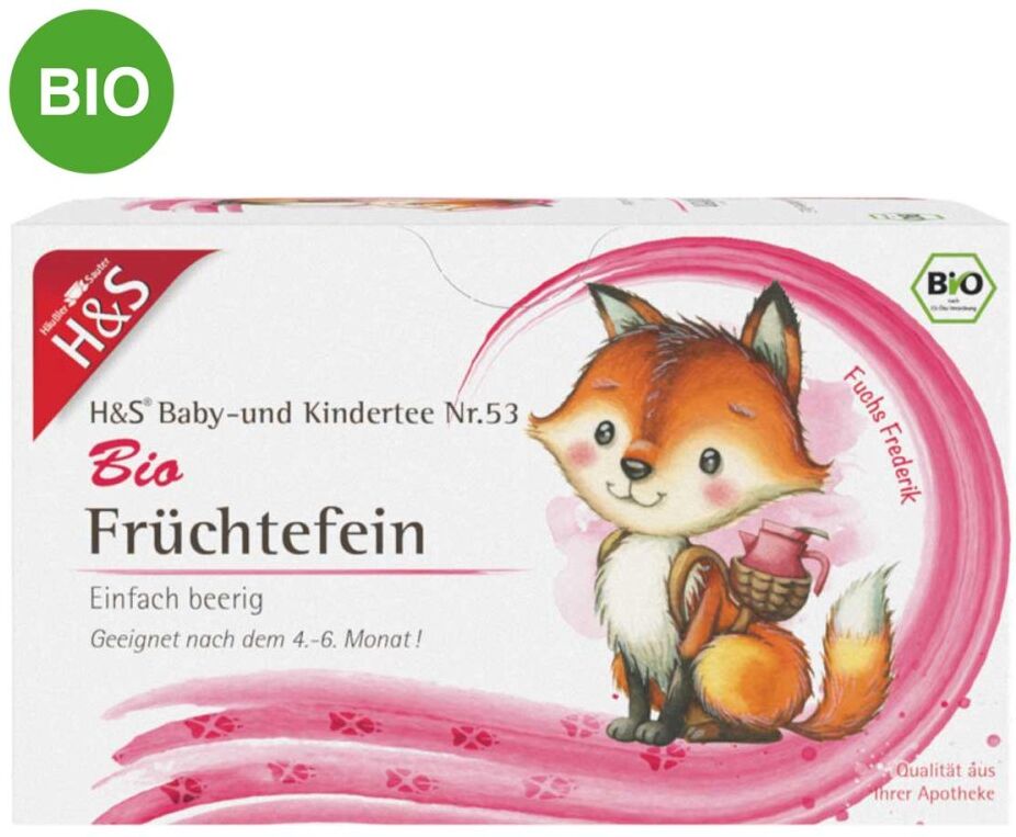H&s Bio Baby- und Kindertee Früchtefein Filterbeutel