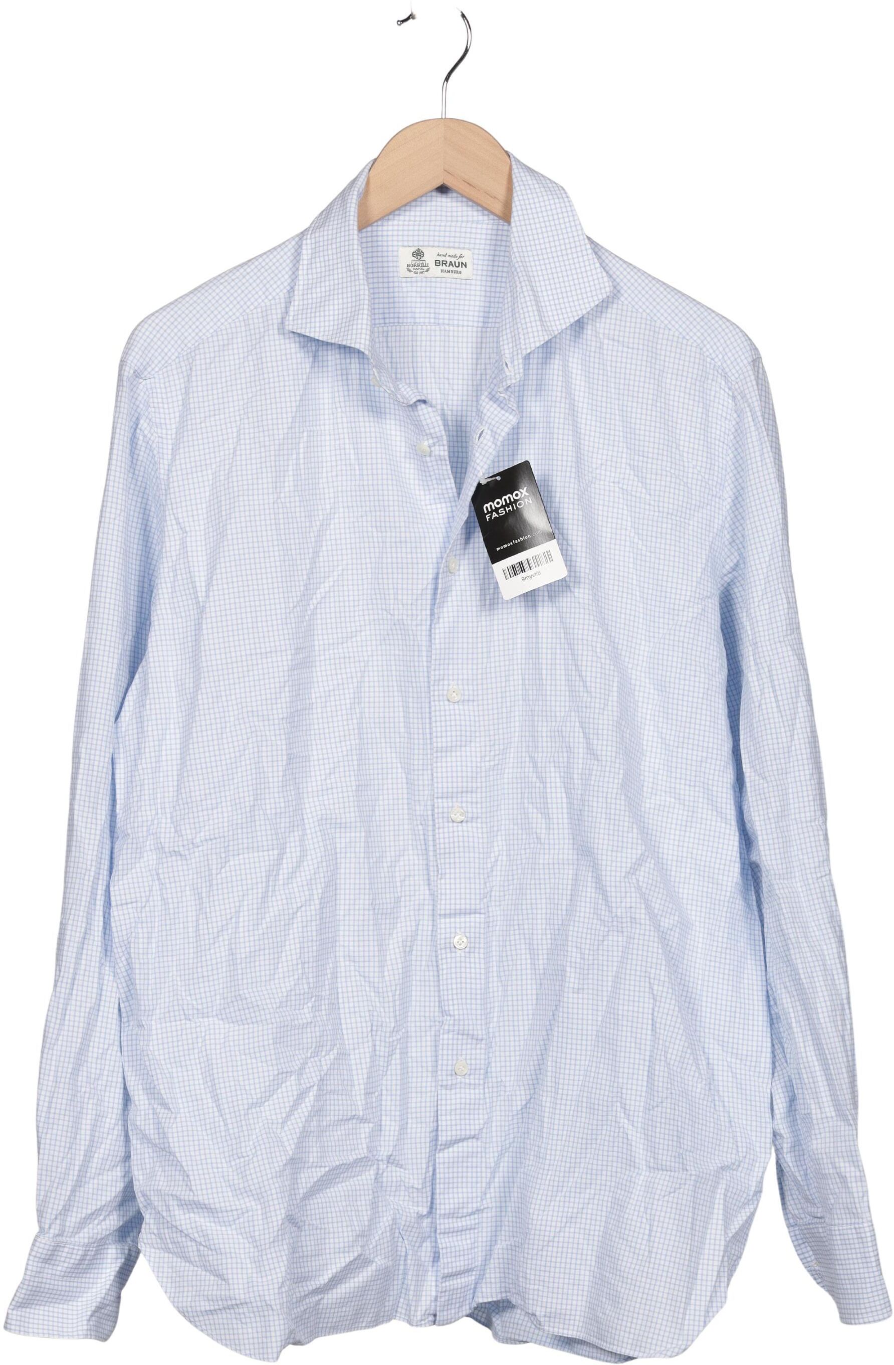 Luigi Borrelli Herren Hemd, Hellblau, Gr. 3Xl, Baumwolle - Second Hand
