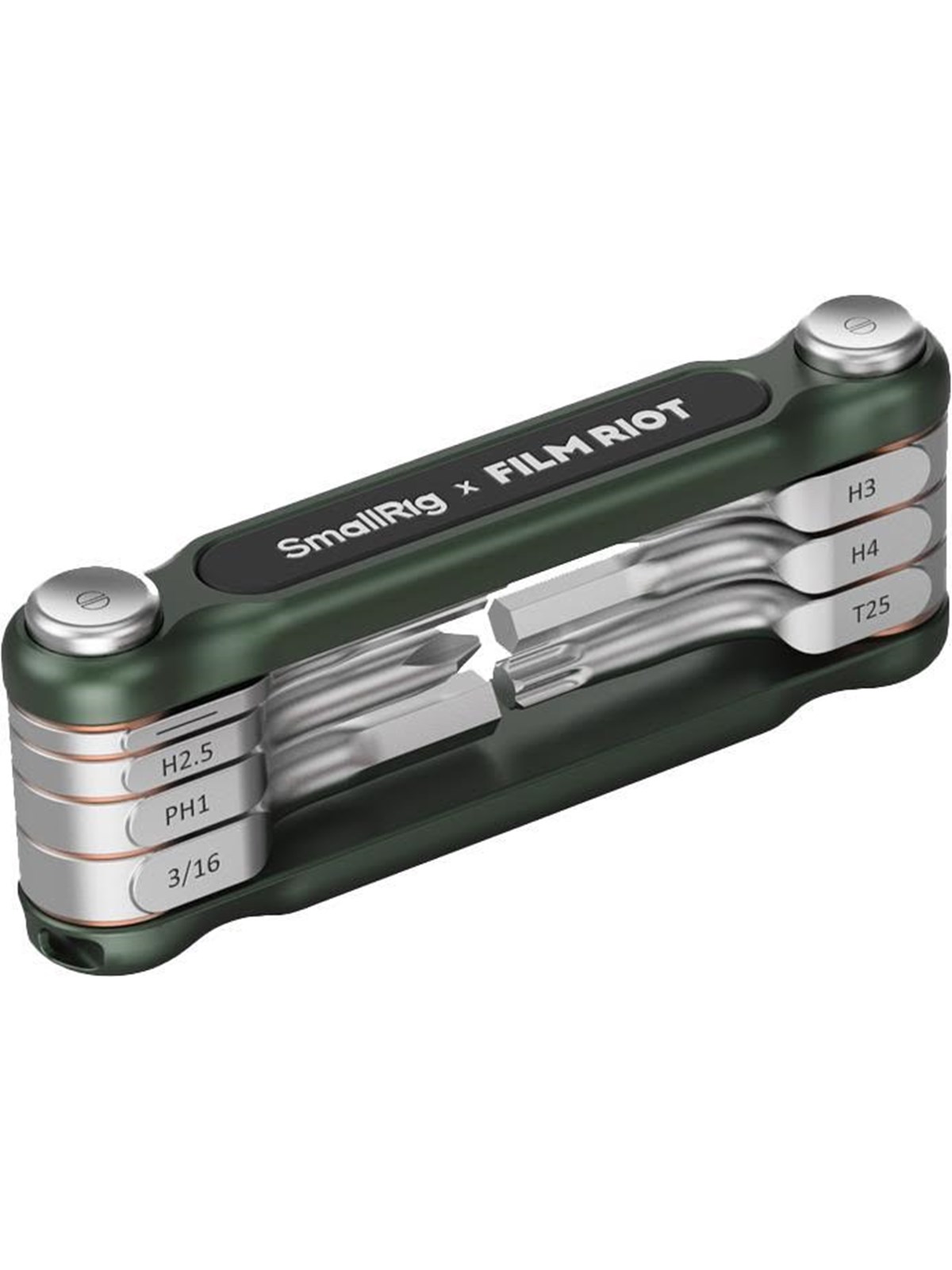 SmallRig 4812 x FILM RIOT 7-in-1 Folding Wrench Set with Multiple Angle Positioning Green