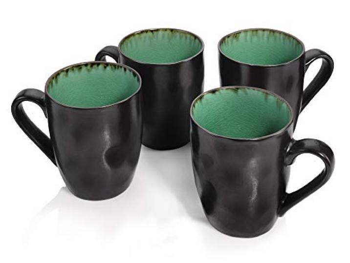 Sänger Kaffeebecher Set Palm Beach aus Steingut