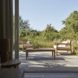 Gartenmöbel aus massivem Teakholz 2 Sitzplätze Vasco