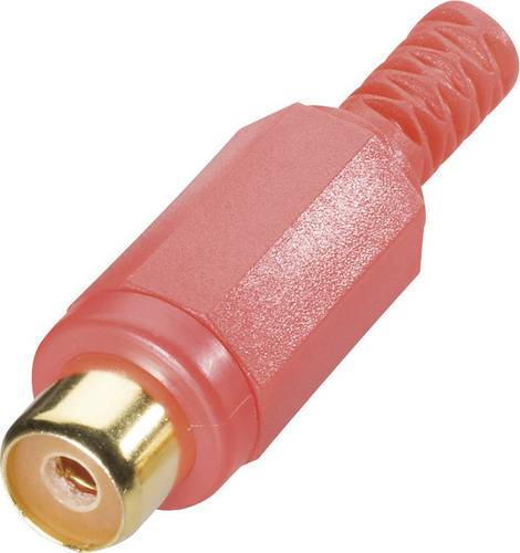 TRU Components 1578915 Cinch-Steckverbinder Buchse, gerade Polzahl: 2 Rot