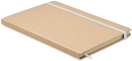 Carnet A5 publicitaire en carton recyclé Everwrite papier recyclé blanc