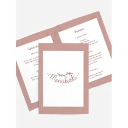 Menükarten für Ihr Fest selbst gestalten mit Spruch und Fotos im Onlinedesigner bei Meine-Kartenmanufaktur.de