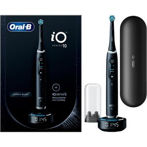 Oral-B Elektrische-Zahnbürste iO Series 10, Black, 7 Putzmodi, 3D-Analyse, mit Lade-Reiseetui