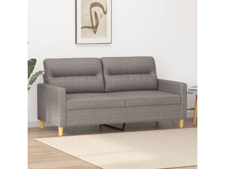 Canapé Relax CLOUD - Canapé à 2 places Taupe 140 cm Tissu 4667