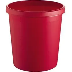 helit Papierkorb H6105825 18l rund Kunststoff rot