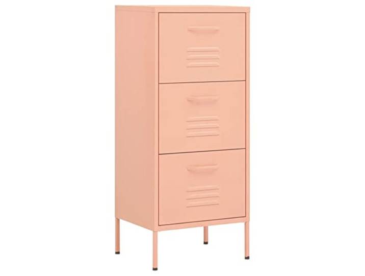YUTAASU Lagerschrank Rosa 42,5x35x101,5 cm Stahl