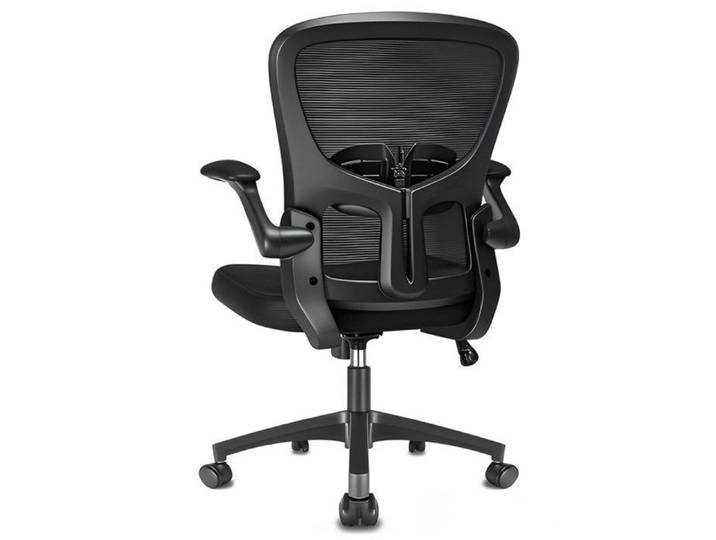 Durrafy Chaise de Bureau Ergonomique Noir en Maille