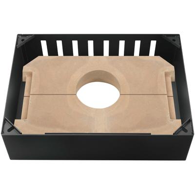 Kaminofen-Erweiterungssegmet JUSTUS "E-Block für Kaminofen Vogo", schwarz, B:62cm H:17cm T:45,5cm, Stahl, Kaminofen-Erweiterungssegmente