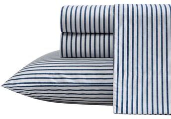 Nautica Cotton Percale Deep Pocket Bed Sheet Sets