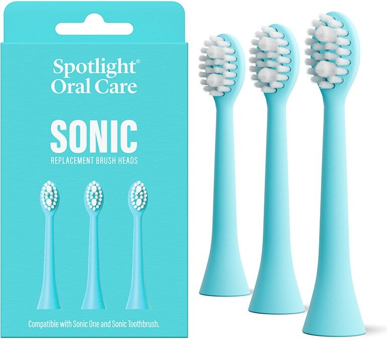 Care+ Sonic Toothbrush Replacement Heads in Blue