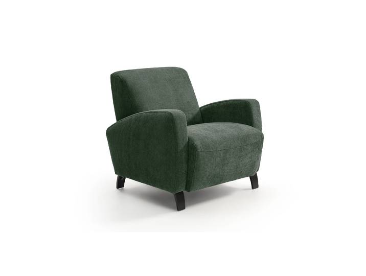 JUAN - Fauteuil cabriolet - Velours, Vert sapin