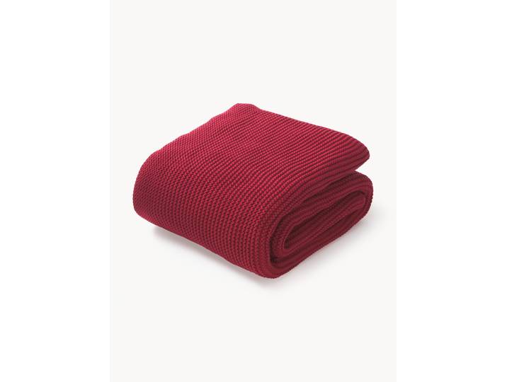 Plaid en tricot en coton bio Adalyn